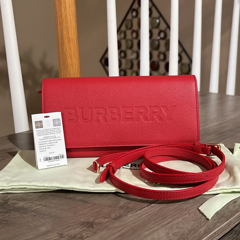 NEW Burberry Henley Clutch/Crossbody Bag